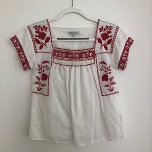 Madewell Embroidered Linen Top ✨